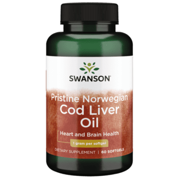 Pristine Norwegian Cod Liver Oil 1 gr 60 Softgels