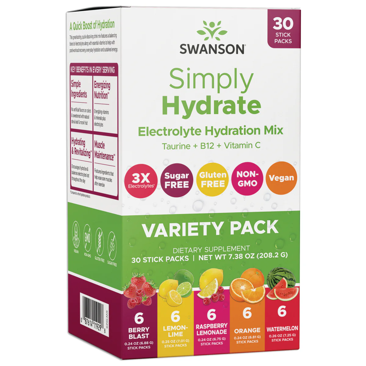 Simply Hydrate Variety Pack 30 Qese